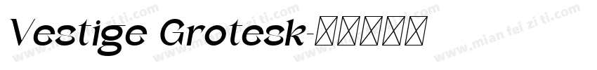 Vestige Grotesk字体转换